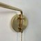 Articulating Brass Wall Light, 1950s, Image 8