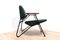 Mid-Century Modern Leather Polygon Lounge Chair, 2010, Image 8