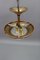 Art Deco French Copper and Frosted Glass Pendant Light, 1930s, Image 15