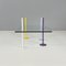 Italian Modern Rectangular Coffe Table in Glass and Colored Metal Rods, 1980s 4