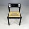 Modern Italian Straw and Black Wood Chair, 1970s, Image 6