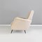 Italienische Moderne Sessel aus Hellgrauem Bouclé Stoff & Schwarzem Metall, 1960er, 2er Set 5