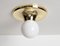 Gold Brass Light Ball from Flos, 1965, Image 7