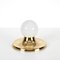 Gold Brass Light Ball from Flos, 1965, Image 4