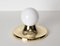Gold Brass Light Ball from Flos, 1965, Image 14