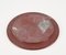 Mid-Century Porphyry Red Marble Decorative Plate, 1950s 12