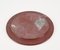 Mid-Century Porphyry Red Marble Decorative Plate, 1950s, Image 12