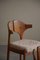 Mid-Century Modern Danish Cowhorn Chair in Pine & Lambswool from Bramin, 1960s 19