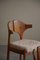 Mid-Century Modern Danish Cowhorn Chair in Pine & Lambswool from Bramin, 1960s, Image 19