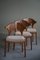 Mid-Century Modern Danish Cowhorn Chair in Pine & Lambswool from Bramin, 1960s, Image 7