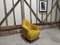 Golden Velvet Yellow Armchair, Image 13