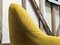 Fauteuil en Velours Doré Jaune 4