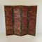 Antique Chinoiserie Leather Screen, 1890s 1