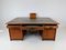 Antique Partner Desk in Oak, 1890s 9