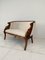 Neoclassical Carved Swan Bench in Beige, 1940s 5