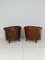 Patinated Sheep Leather Chairs, Set of 2 5