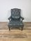 Antique Library Chair in Leather, 1860s 4
