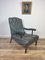 Antique Library Chair in Leather, 1860s, Image 1
