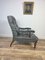 Antique Library Chair in Leather, 1860s, Image 3