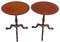 Antique 19th Century Wine or Side Tables in Mahogany, Set of 2 1