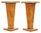 Late 20th Century Burr Yew Pedestal Lamp or Side Tables, 1990s, Set of 2, Image 2