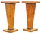 Lámpara de pedestal o mesas auxiliares Burr Yew de finales del siglo XX, años 90. Juego de 2, Imagen 1
