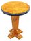 Late 20th Century Burr Yew Pedestal Lamp or Side Table, 1990s 1