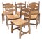 Chaises de Salle à Manger par Guillerme Et Chambron, 1950s, Set de 6 2