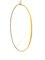 Oval Brass Mirror in the style of Gio Ponti, Italy, 1950s 1