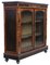 Large Inlaid Ebonised,Amboyna and Burr Walnut Display Cabinet, 1880s 1