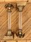 Tall Mid-Century Brass Palm Tree Candleholders with Cut Glass Stems, Set of 2 4