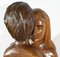 Figurative Skulptur, 1950er, Massives Mahagoni 24