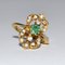 Vintage Ring with Emerald, France 1