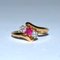 Vintage Gold Ring with Diamonds and Ruby 8