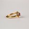 Vintage Goldring mit Diamanten und Rubin 4