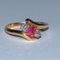 Vintage Gold Ring with Diamonds and Ruby 16