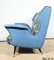 2-Seater Sofa in Azure Blue Fabric, 1940s, Image 25