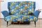 2-Seater Sofa in Azure Blue Fabric, 1940s, Image 34