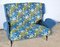 2-Seater Sofa in Azure Blue Fabric, 1940s 2