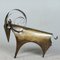 Large Handmade Ram Sculpture in Brass, 1970s, Image 1