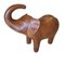 Stool Sculpture Leather Elephant, Set of 2, Image 2