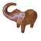 Tabouret Sculpture Éléphant en Cuir, Set de 2 2