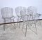 Steel Wire Chairs by Harry Bertoia for Knoll, 1970s, Set of 4 4