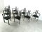 Postmodern Italian Dining Chairs with Armrests, 1980s, Set of 10 2