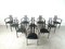 Postmodern Italian Dining Chairs with Armrests, 1980s, Set of 10 1