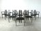 Postmodern Italian Dining Chairs with Armrests, 1980s, Set of 10 3