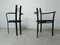 Postmodern Italian Dining Chairs with Armrests, 1980s, Set of 10 5