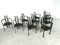 Sedie da pranzo postmoderne con braccioli, Italia, anni '80, set di 10, Immagine 10