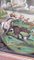 Artista indo-portugués, La caza del búfalo, siglo XVIII, Obra de arte bajo vidrio, Imagen 11