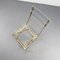 Hollywood Regency Acrylic Glass Folding Chair with Golden Frame, 1970s 5